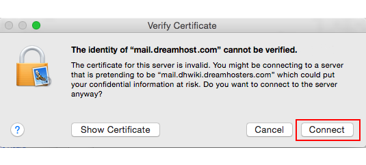 configure a dreamhost email account in outlook for mac